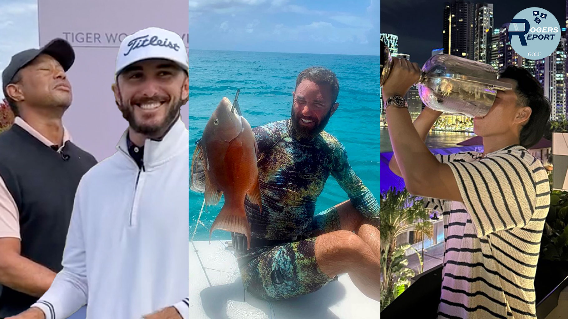 Max Homa pokes fun at Tiger, DJ goes fishing and Min Woo Lee celebrates his win.