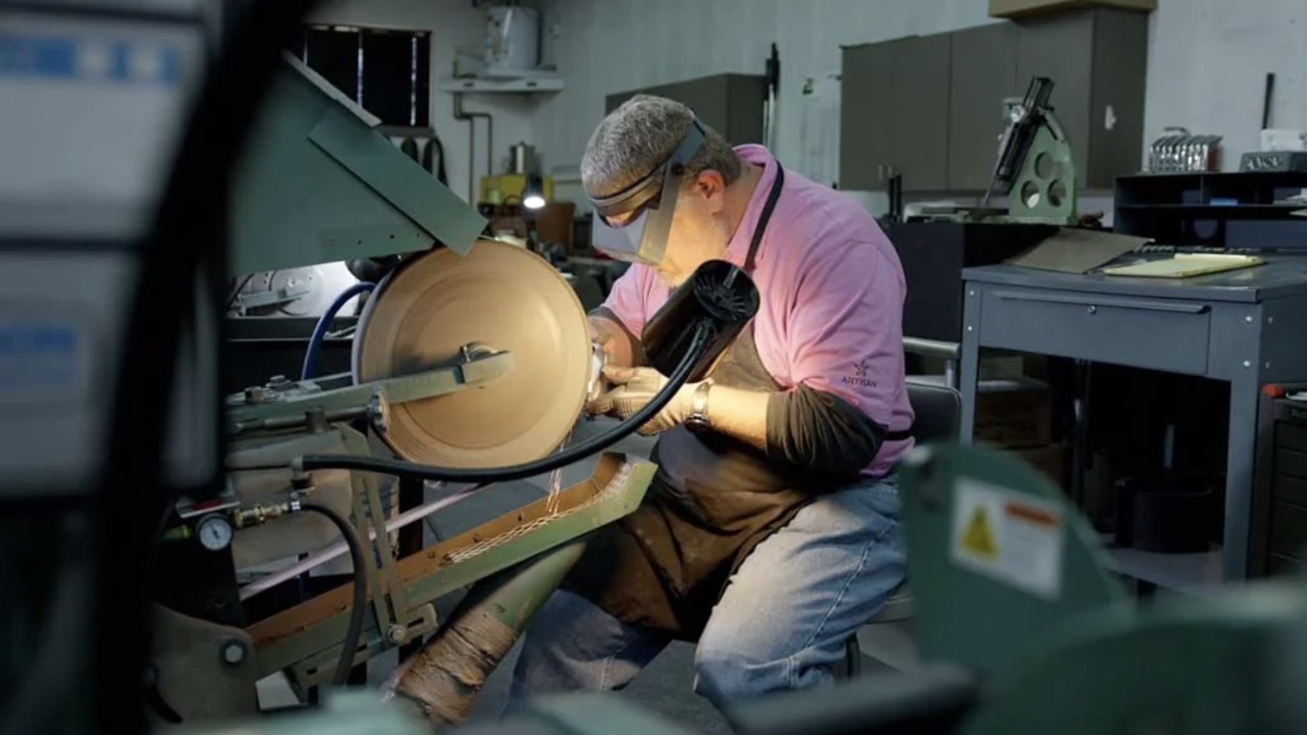 mike taylor grinding golf clubs tiger woods