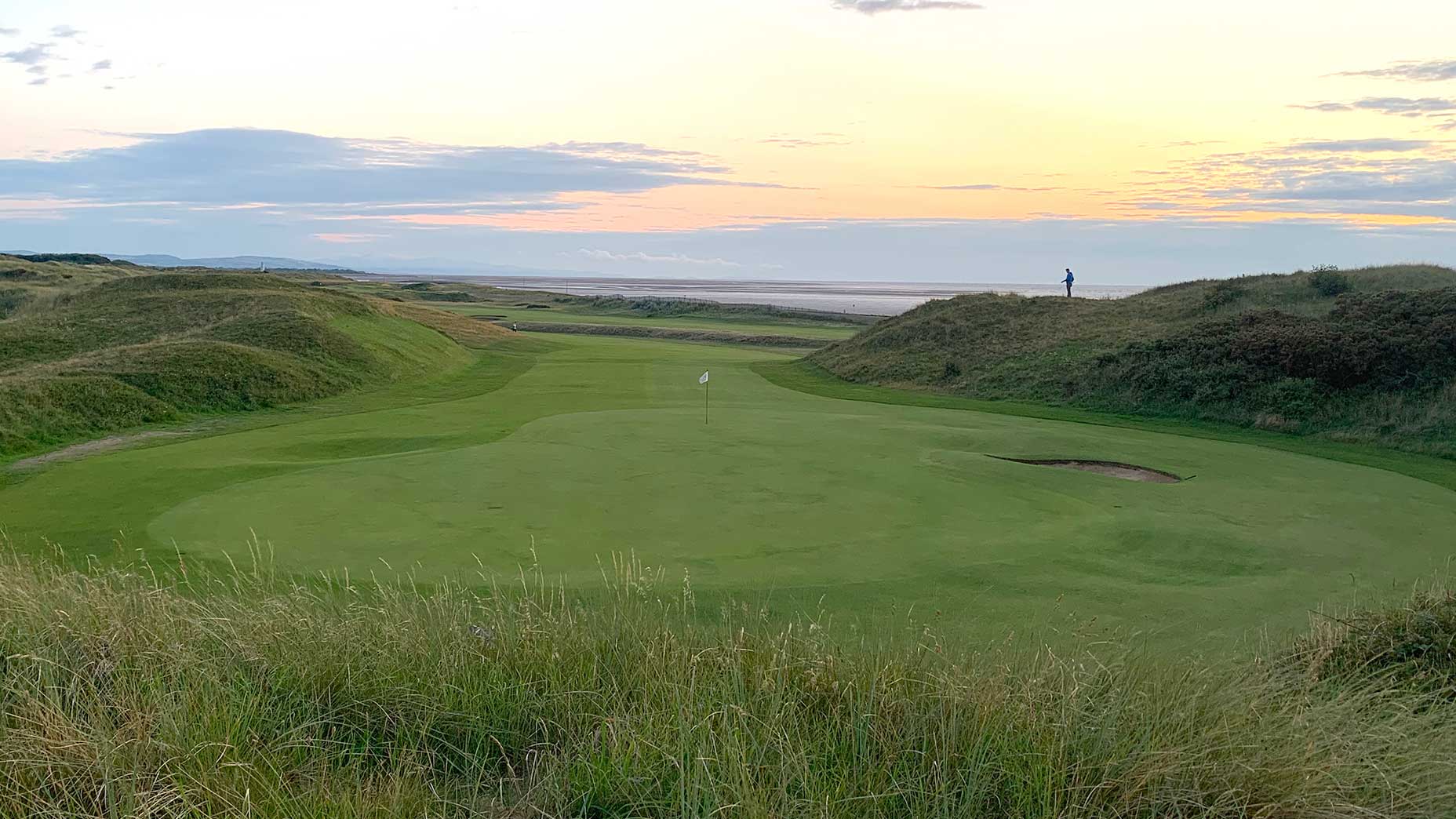 The 17th hole of Wallasey Golf Club in Wallasey, England