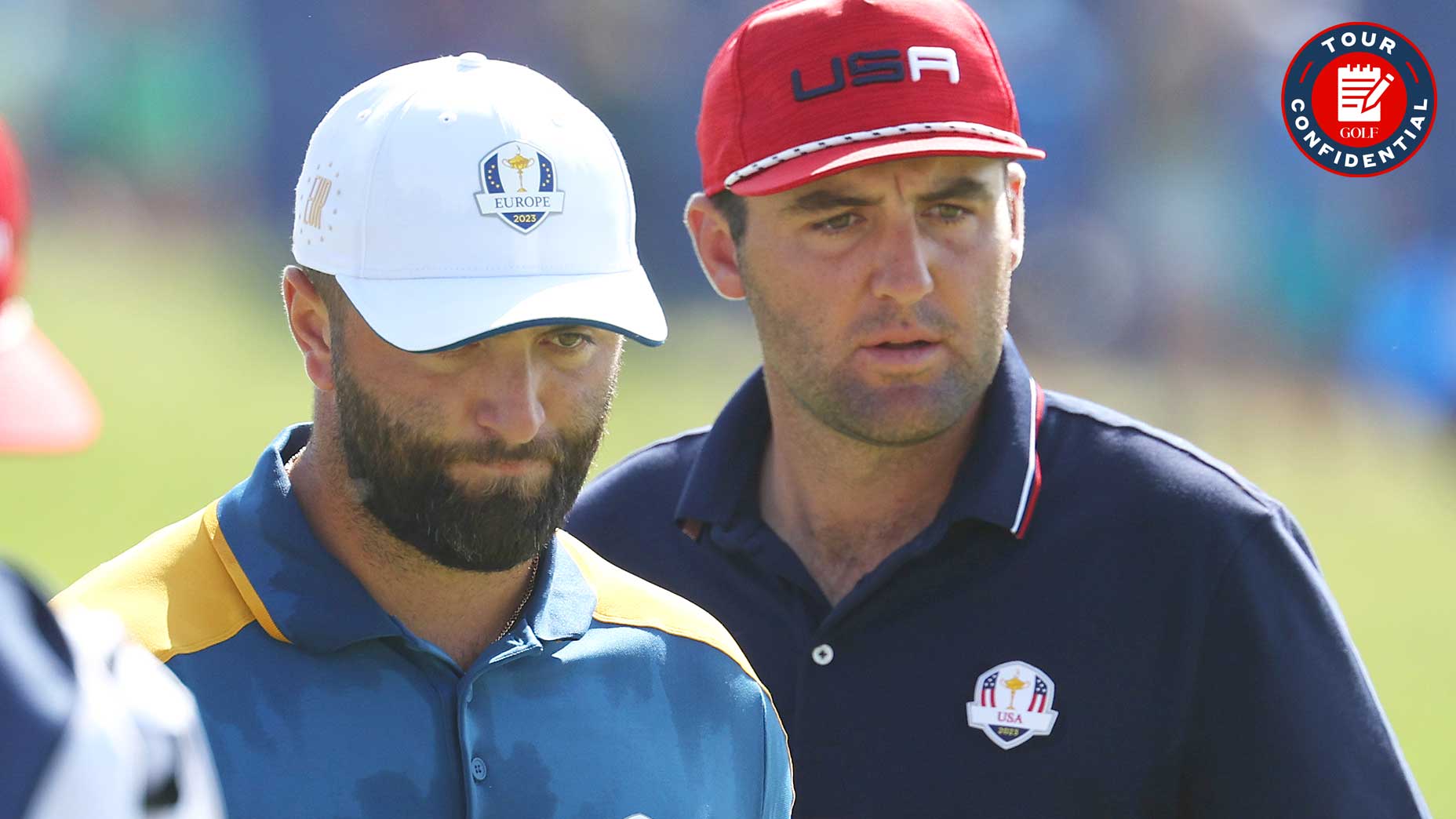 jon rahm and scottie scheffler at the ryder cup