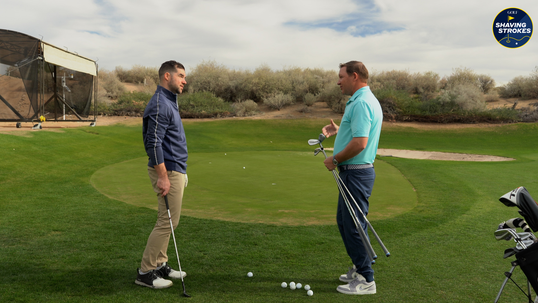 GOLF Top 100 Teacher Mike Dickson shares some tips on how to use different clubs to execute a bump and run around the greens