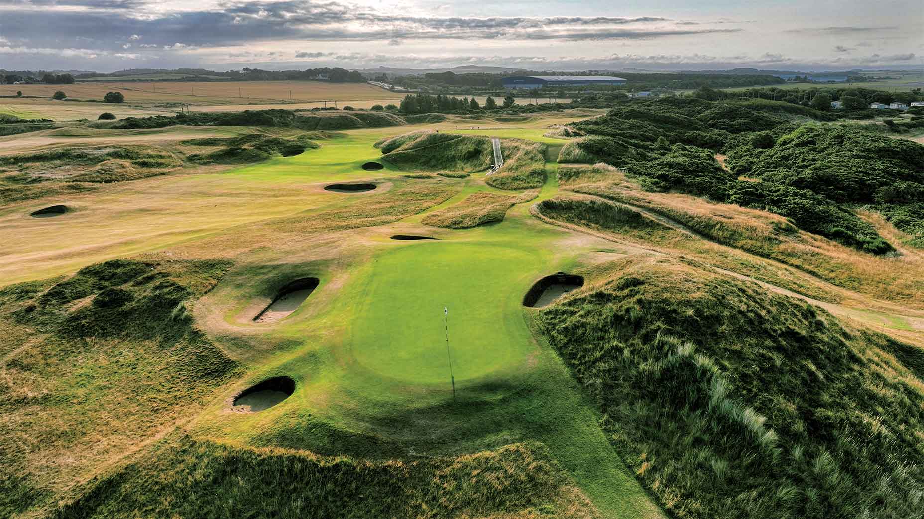 the eighth hole at royal troon golf club scenic shot