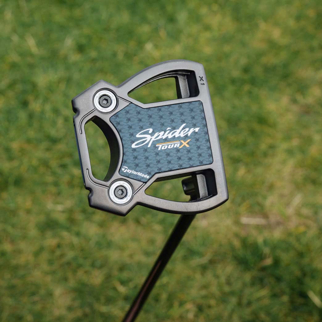 The bottom of Nelly Korda's Spider putter.