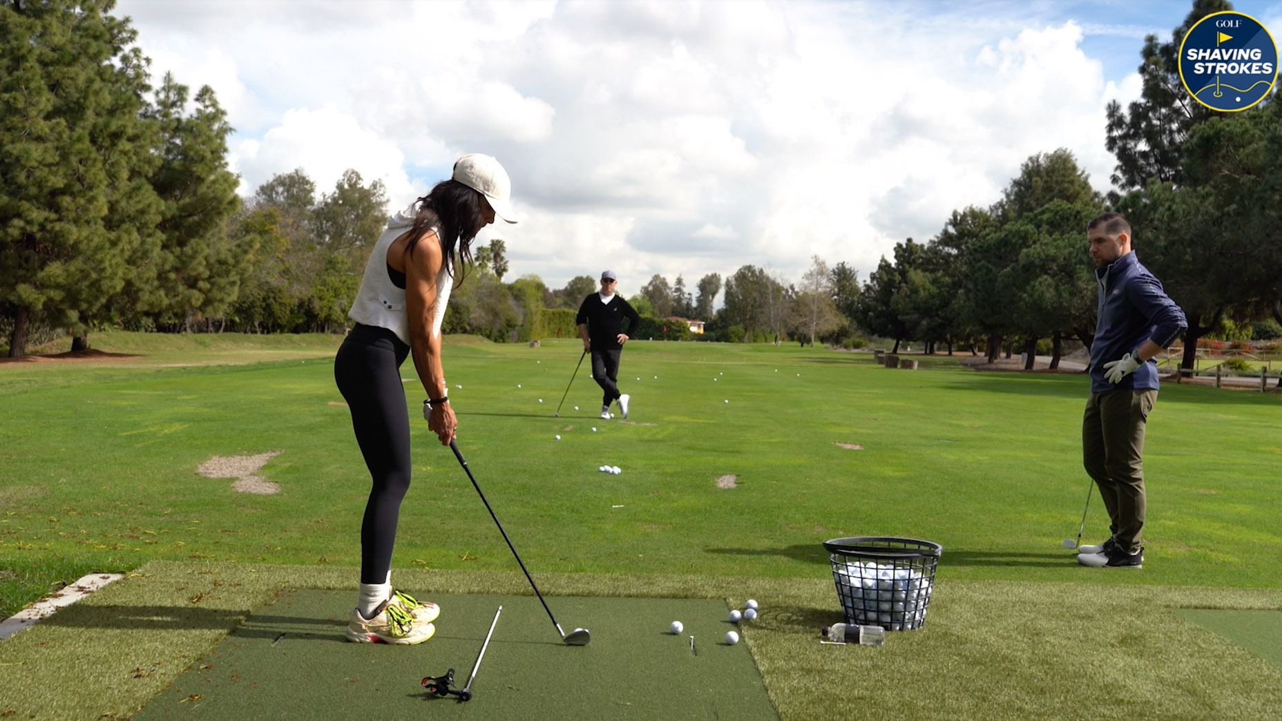 GOLF Instruction Editor Nick Dimengo used this 'Simon Says' drill with former pro Veronica Felibert, instilling confidence during practice