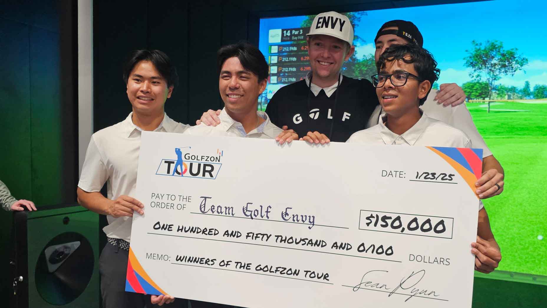 GOLFZON Tour Team Los Angeles won the $150,000 GOLFZON Tour prize by defeating Team Detroit in the final match.