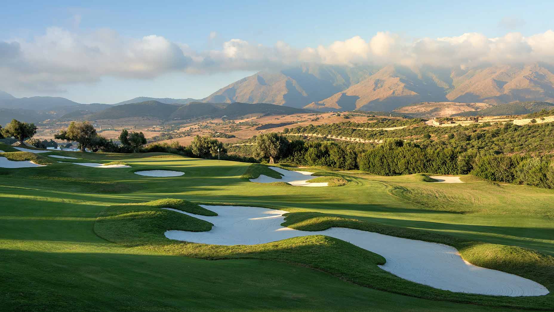 The golf course at Finca Cortesin.
