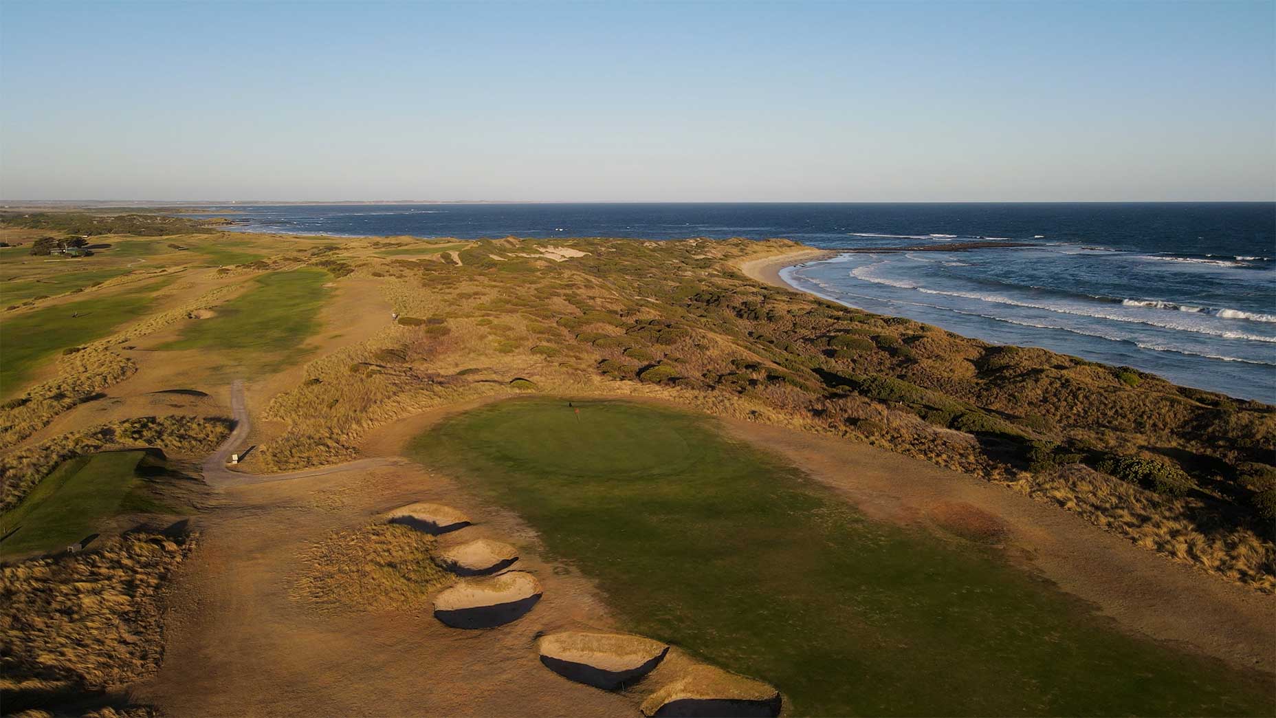 Port Fairy Golf Club's 12th green.