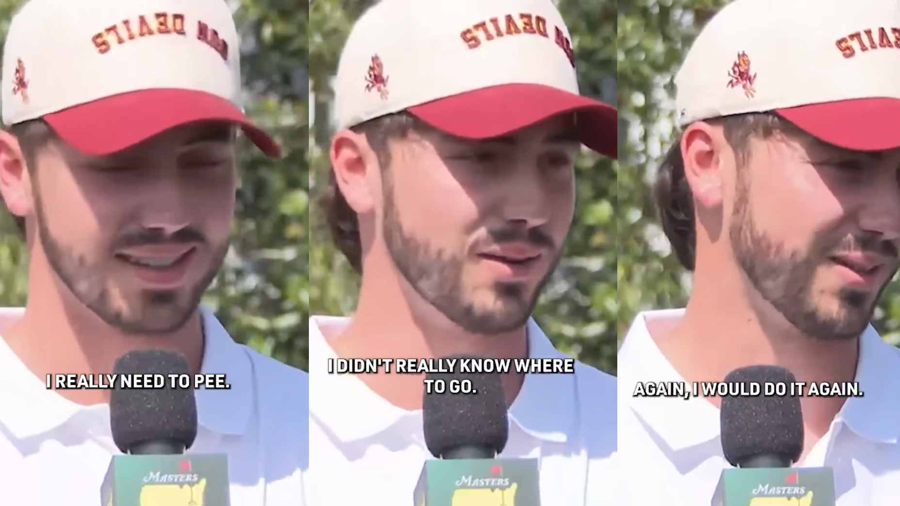 Jose Luis Ballester at Augusta National.