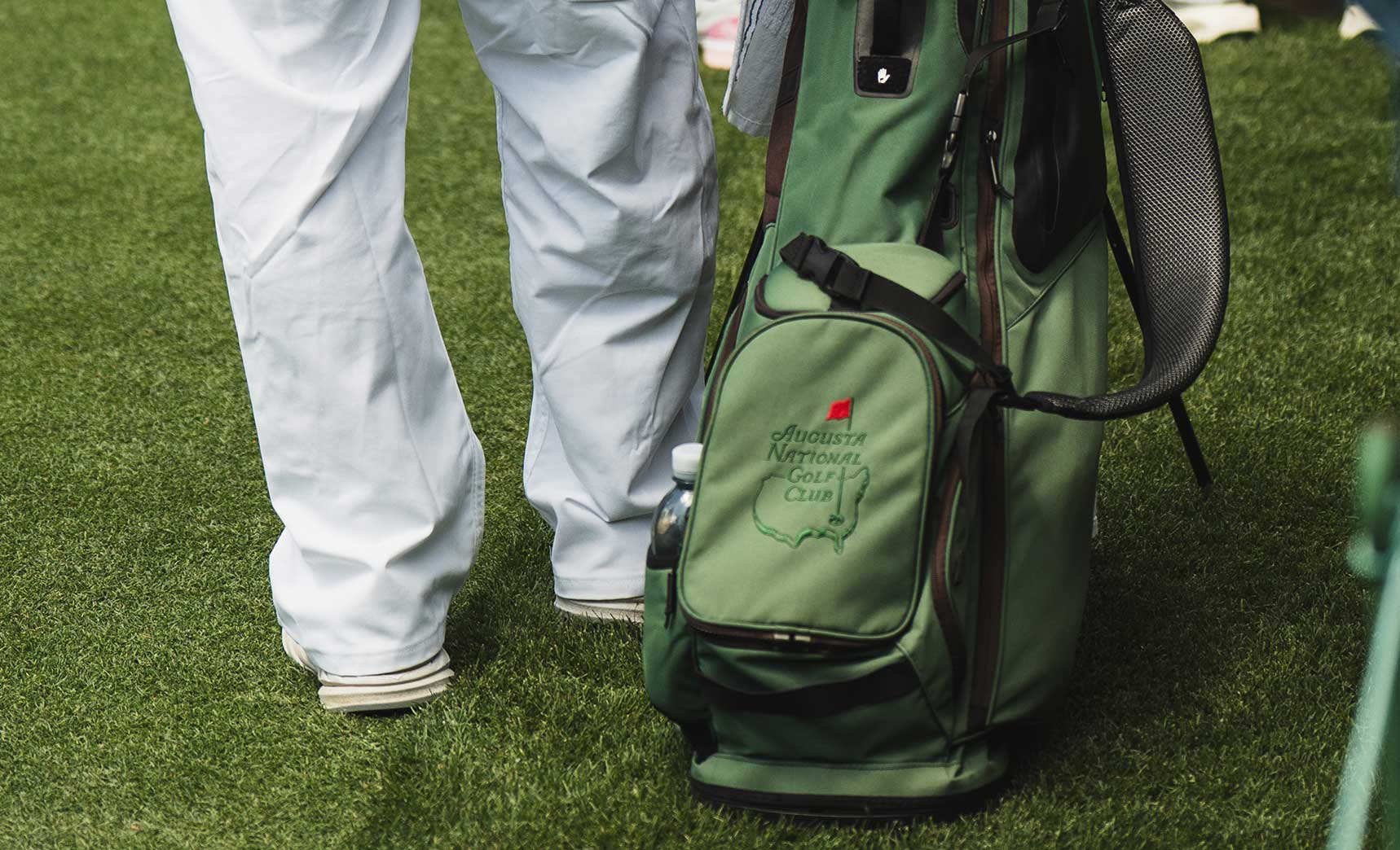 Michael McDermott's golf bag at the Masters