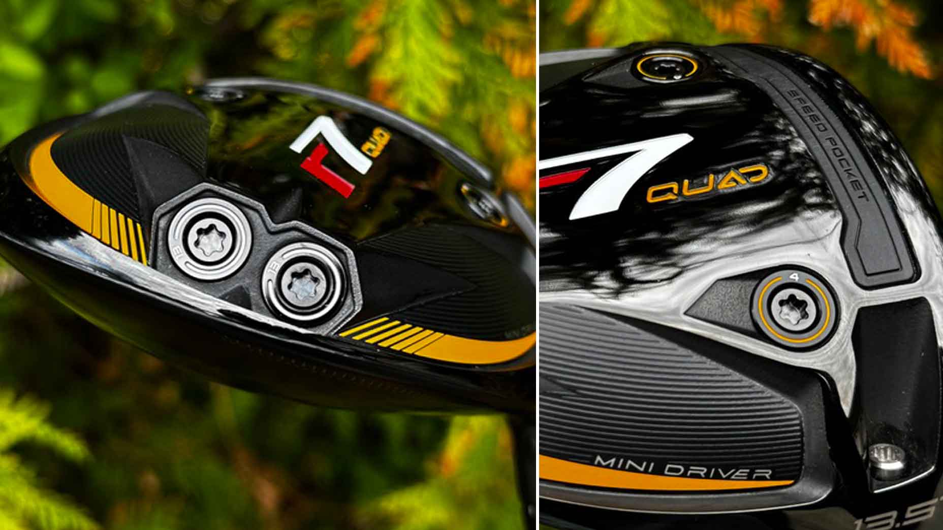 The R7 Mini's four adjustable weight ports.