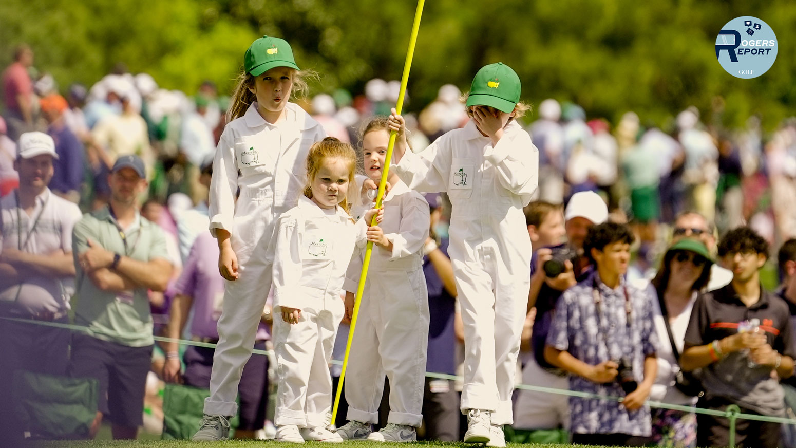 The kids stole the show at the Masters Par-3 Contest.