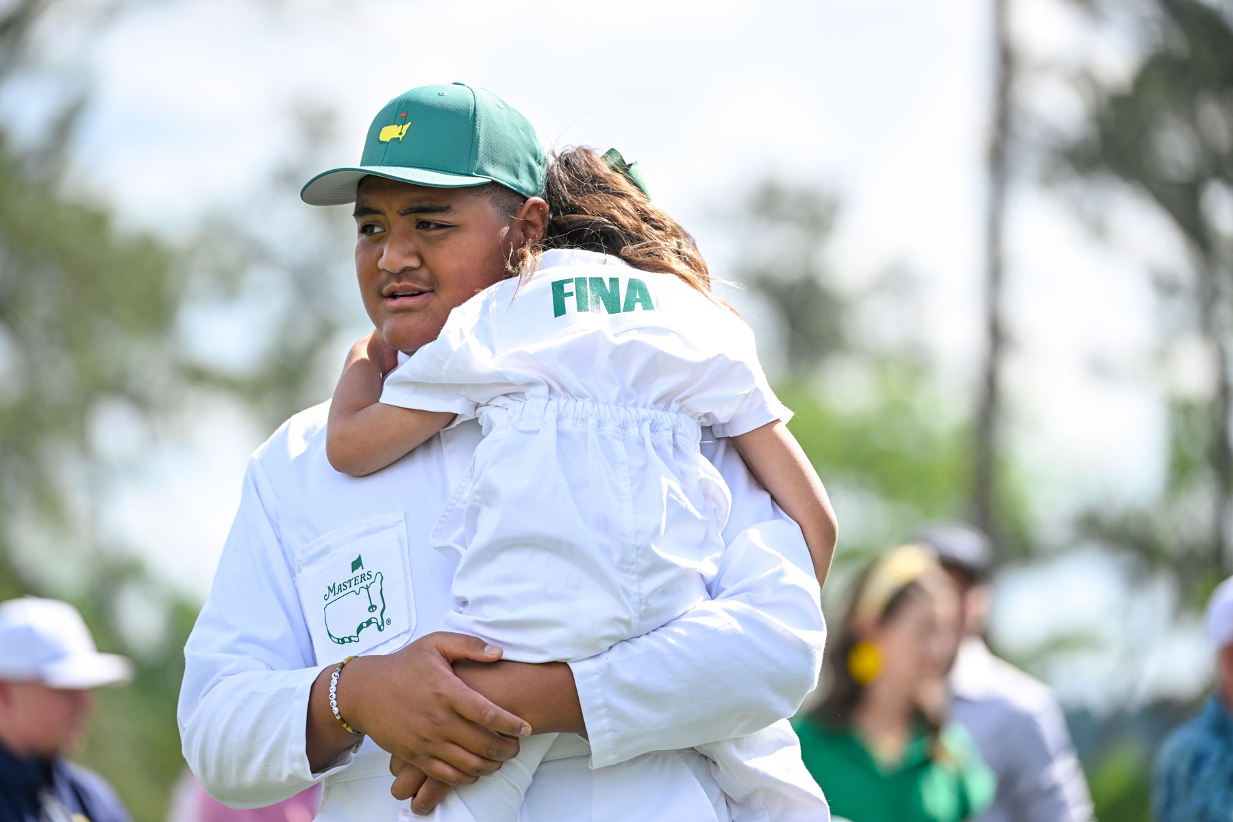The Finau family at the Par-3 Contest