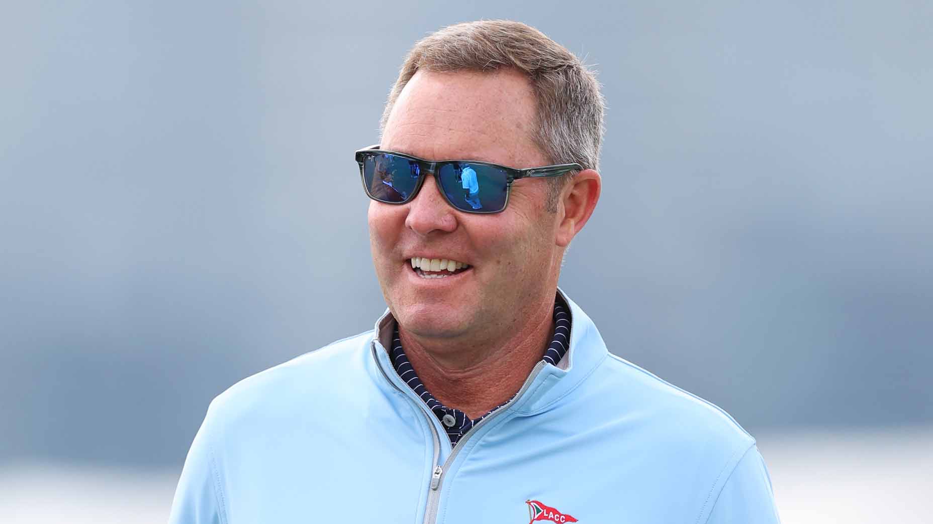 USGA CEO Mike Whan looks on during the 2023 U.S. Open.