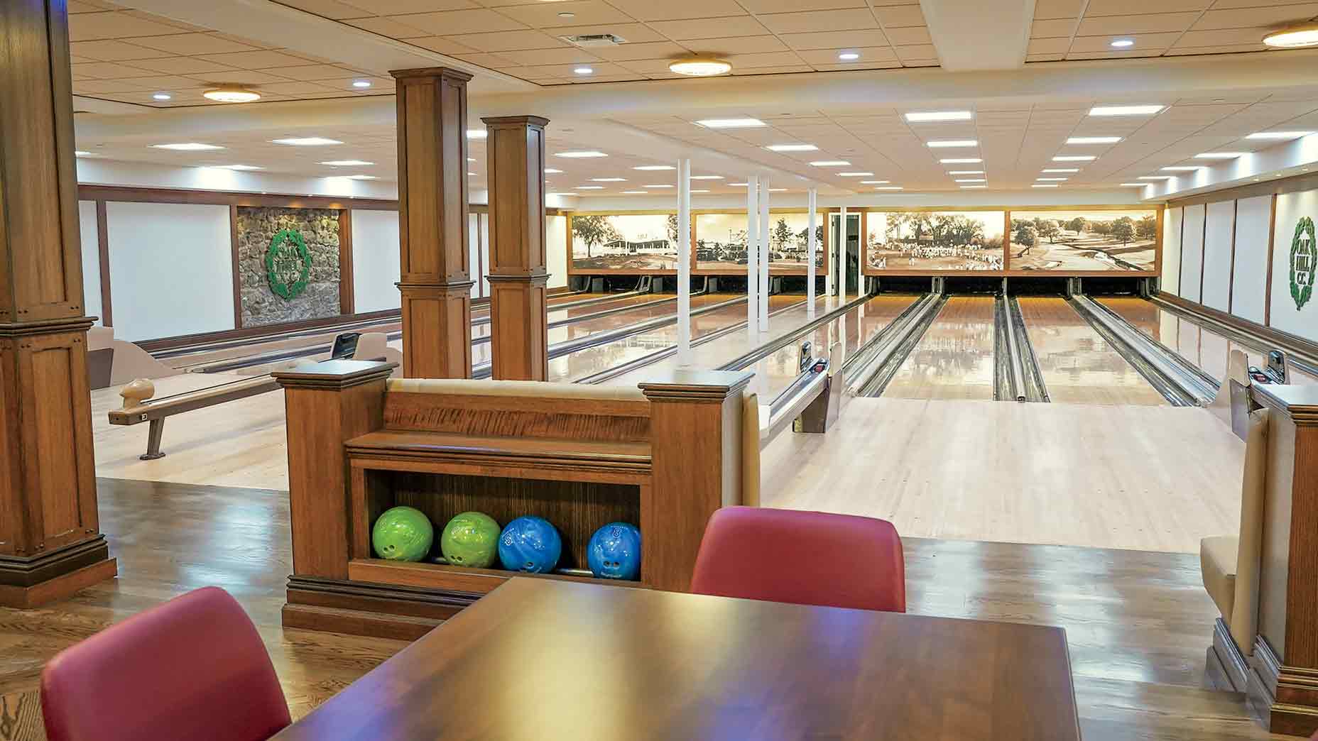 Oak Hill CC bowling alley