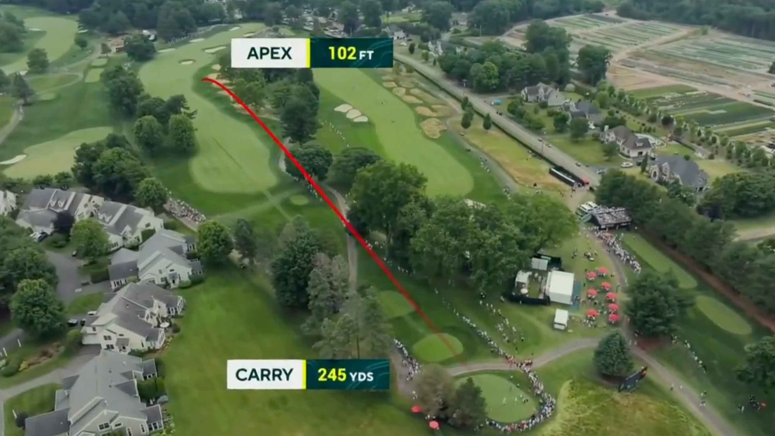 drone tracer in action at travelers championship