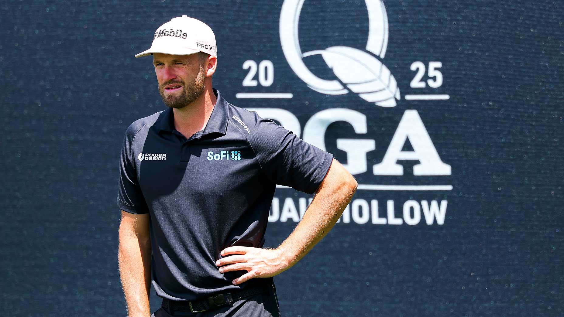 Wyndham Clark on Sunday at the PGA Championship.