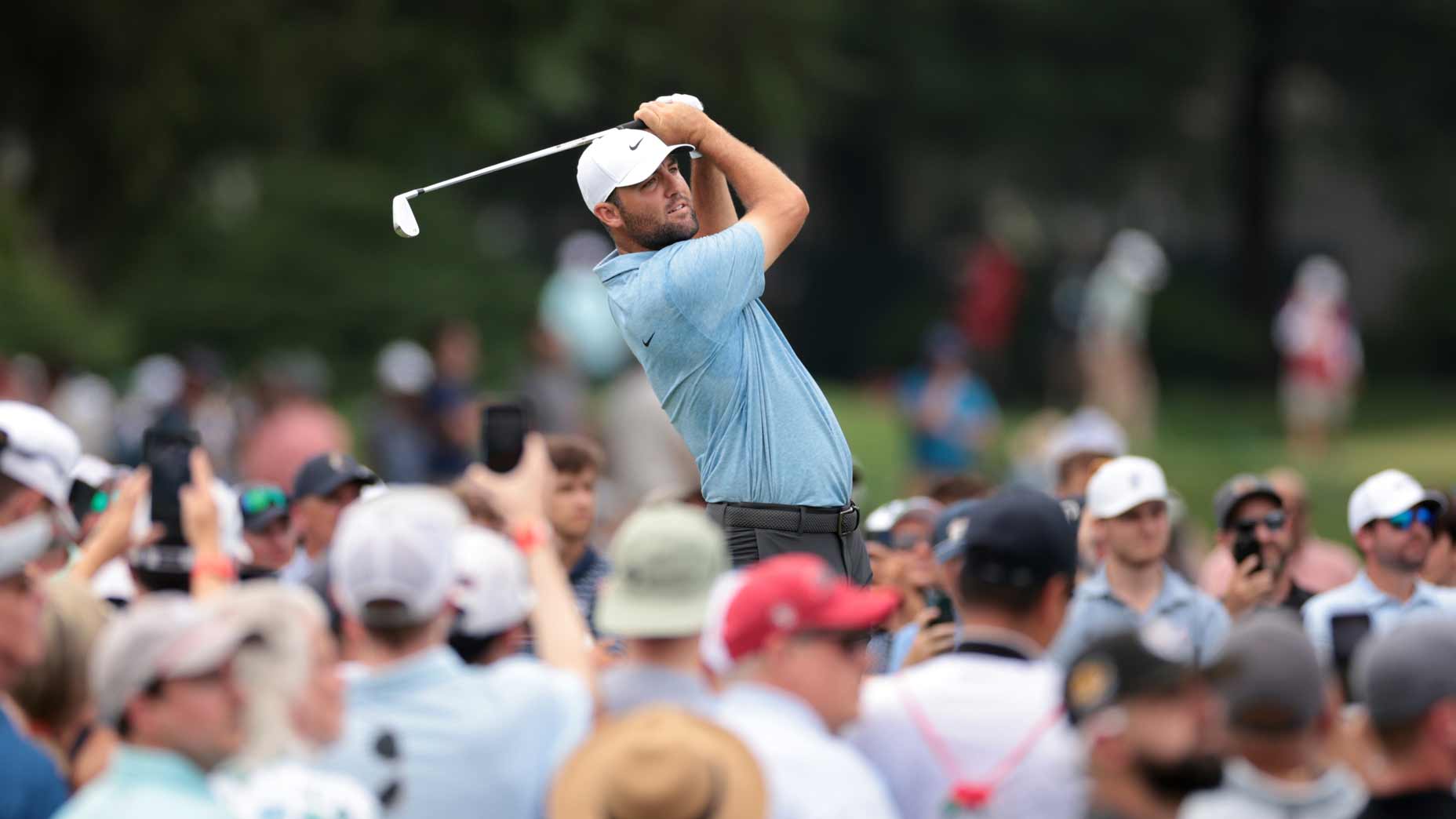 2025 Travelers Championship odds: Scottie Scheffler hits iron shot during the 2024 Travelers.