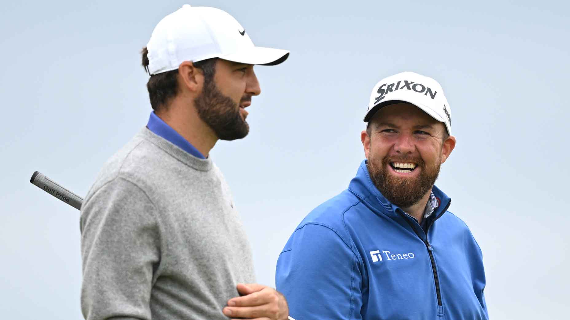 Scottie Scheffler and Shane Lowry on Open Thursday.