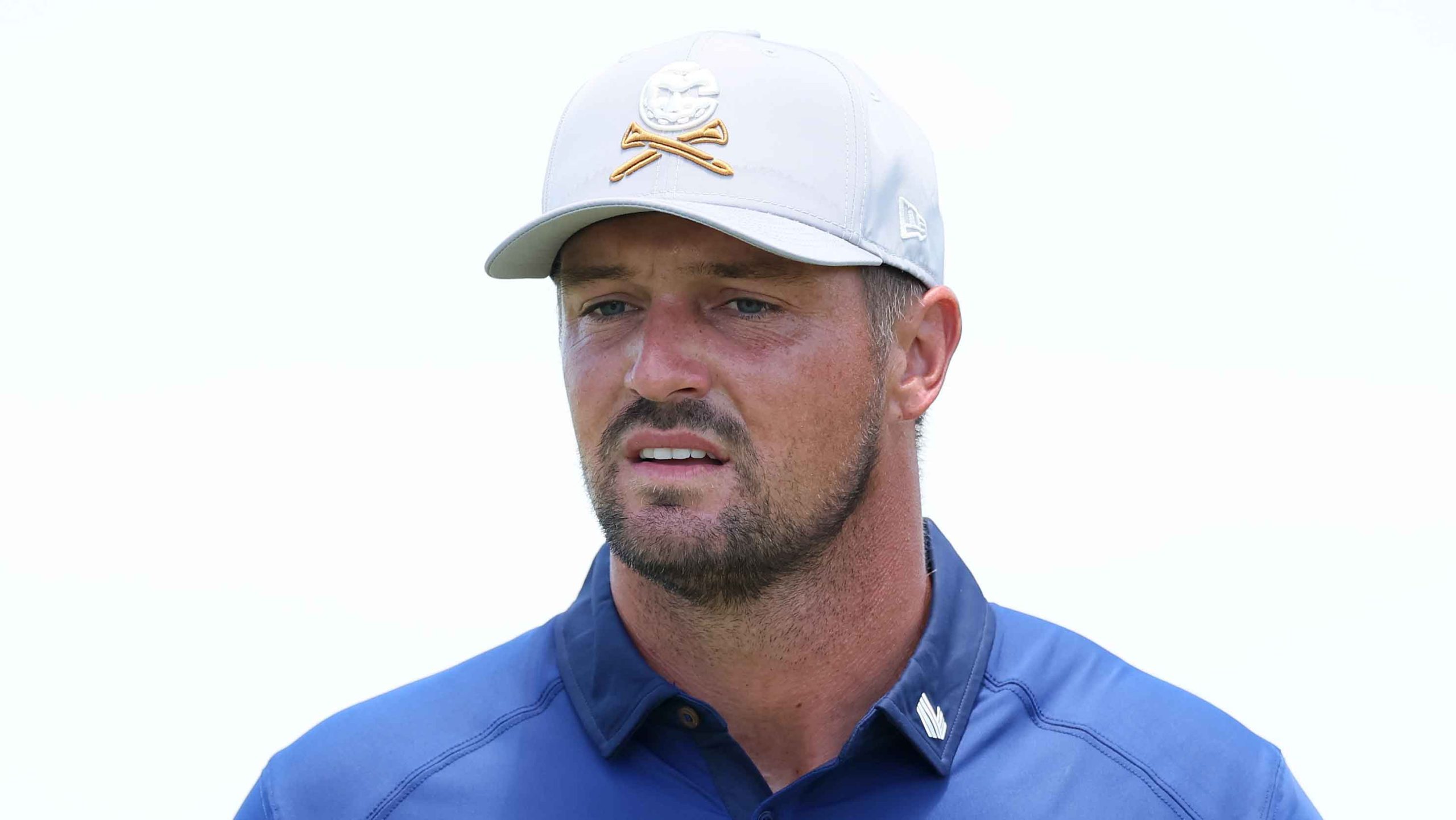 Bryson DeChambeau of Crushers GC looks on as he walks on the seventh hole on day one of LIV Golf Dallas at Maridoe Golf Club