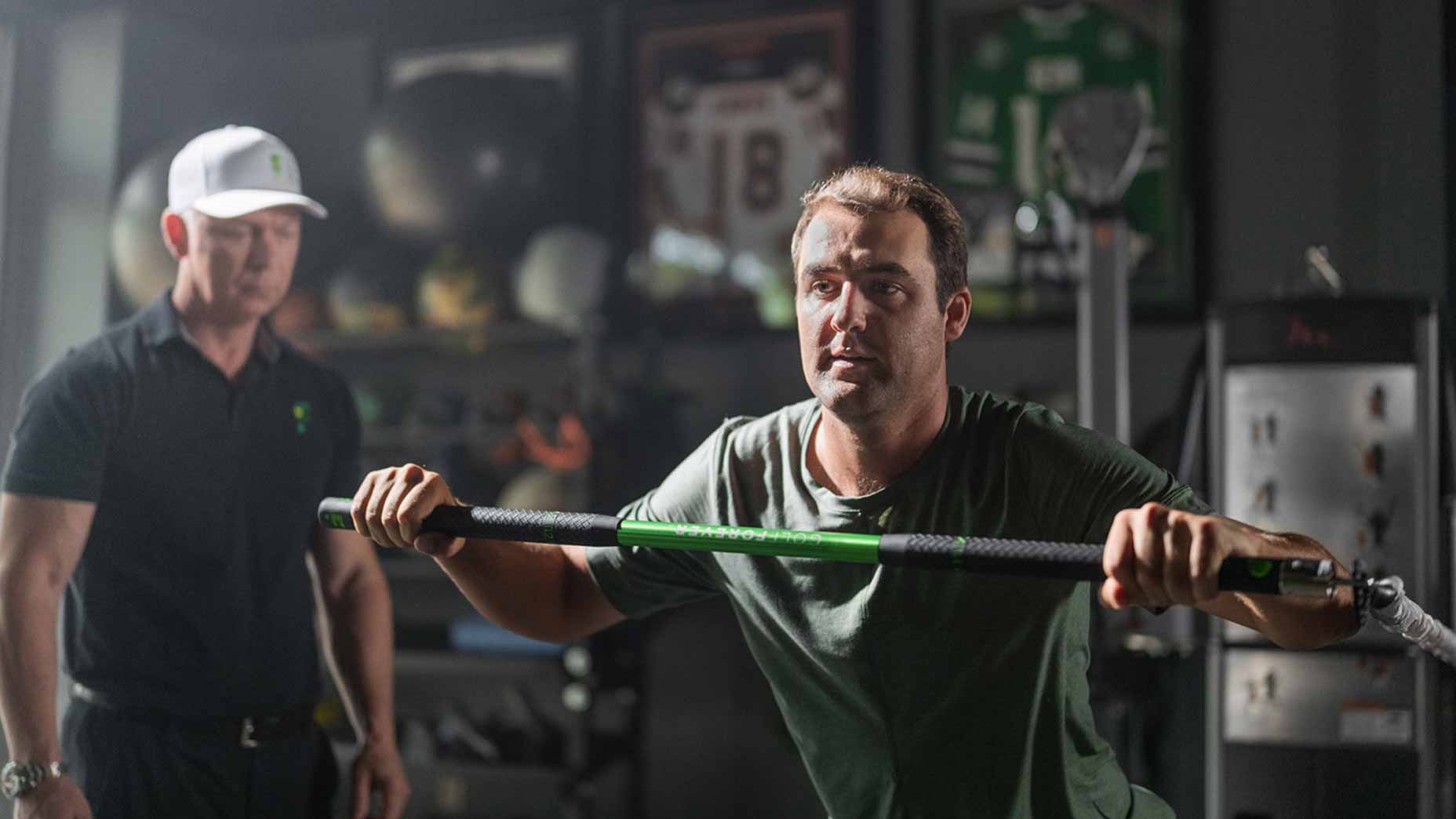 Scottie Scheffler warm-up