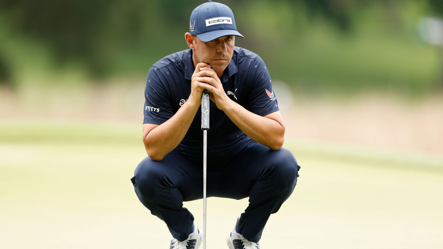 Gary Woodland in the final round of the 2025 Wyndham Championship