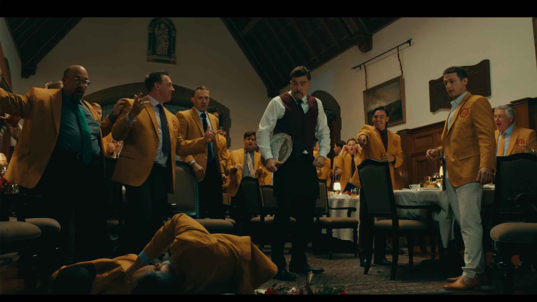 Rickie Fowler, Travis Kelce and others during Happy Gilmore 2