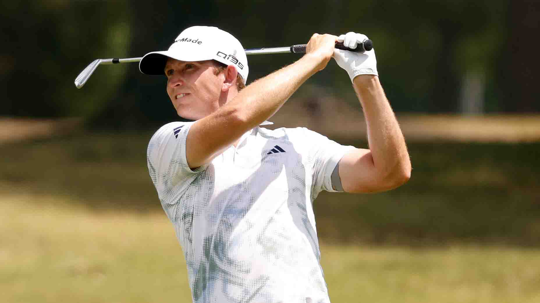 Jacob Bridgeman hits a shot during the FedEx St. Jude Championship