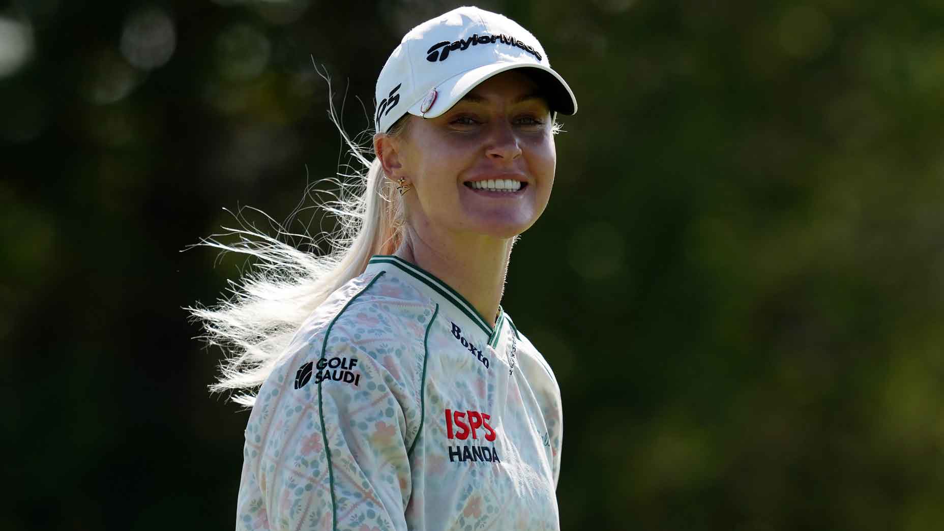 Charley Hull leads in Cincinnati.