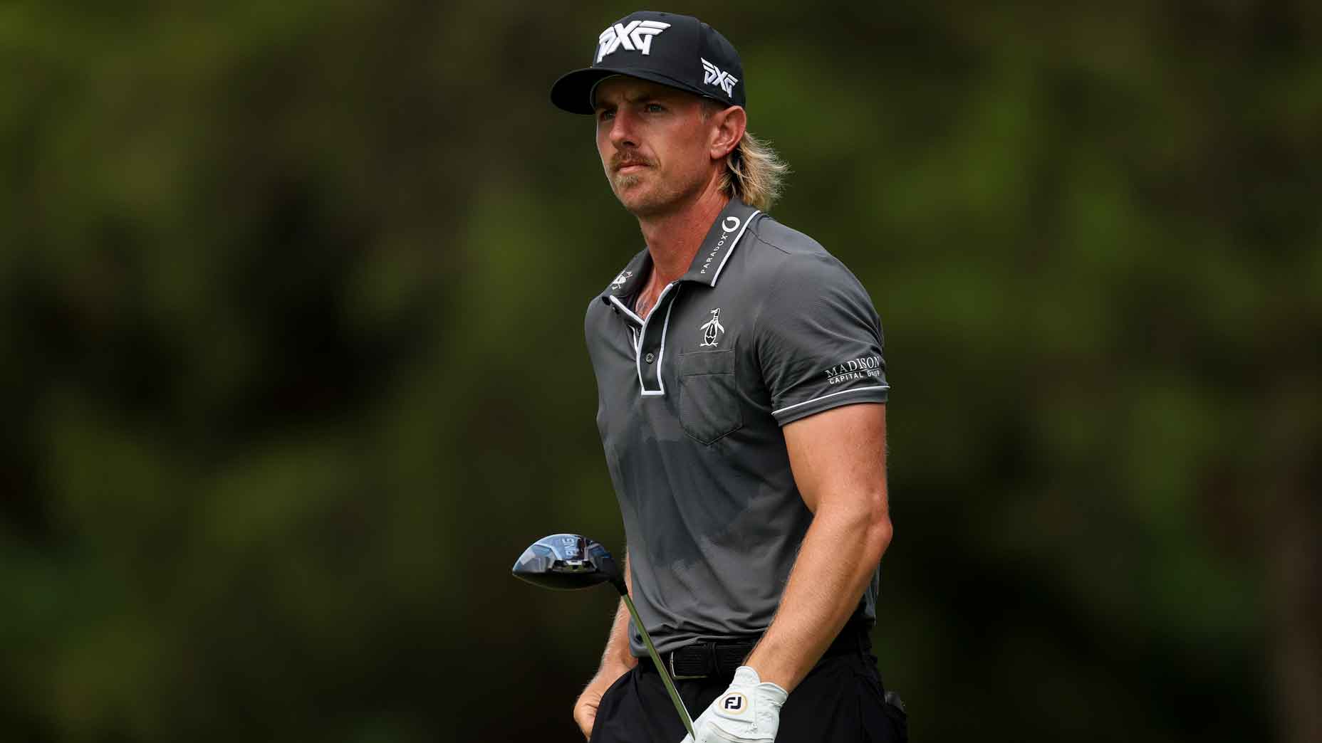 Jake Knapp walks off the seventh hole tee box during the second round of the FedEx St. Jude Championship 2025 at TPC Southwind on August 08, 2025 in Memphis, Tennessee.
