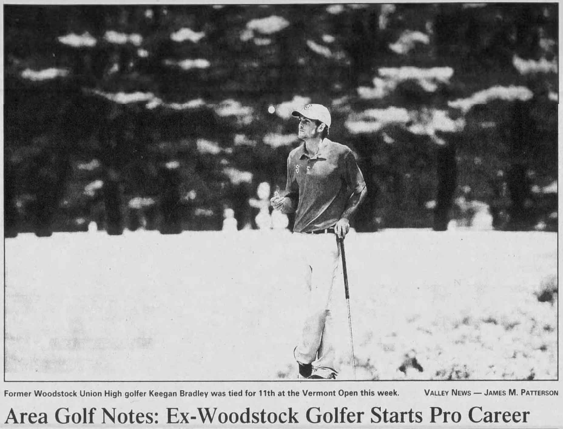 Keegan Bradley in the Vermont Open.