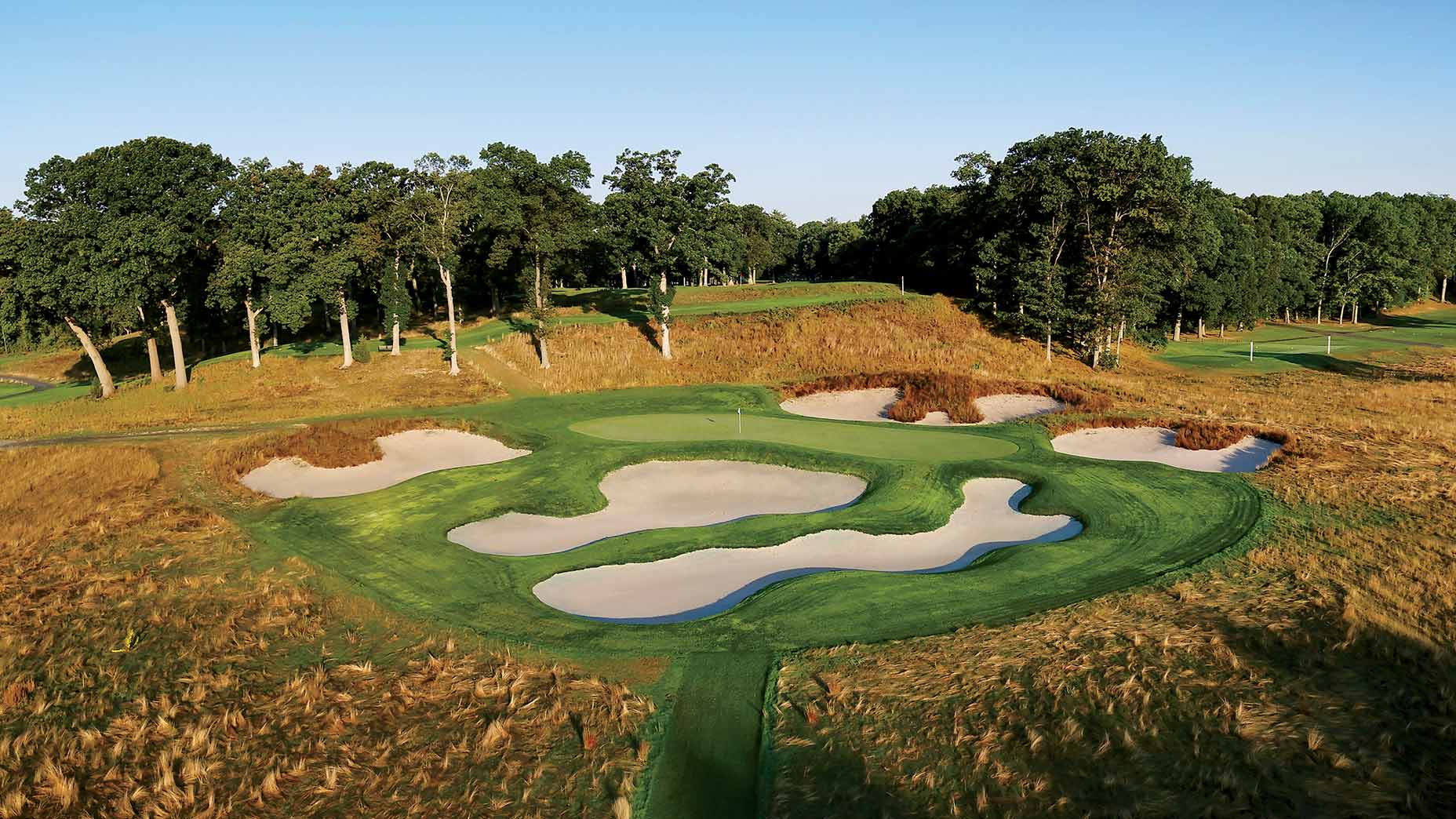 The 17th hole at Bethpage Black in Farmingdale, N.Y.