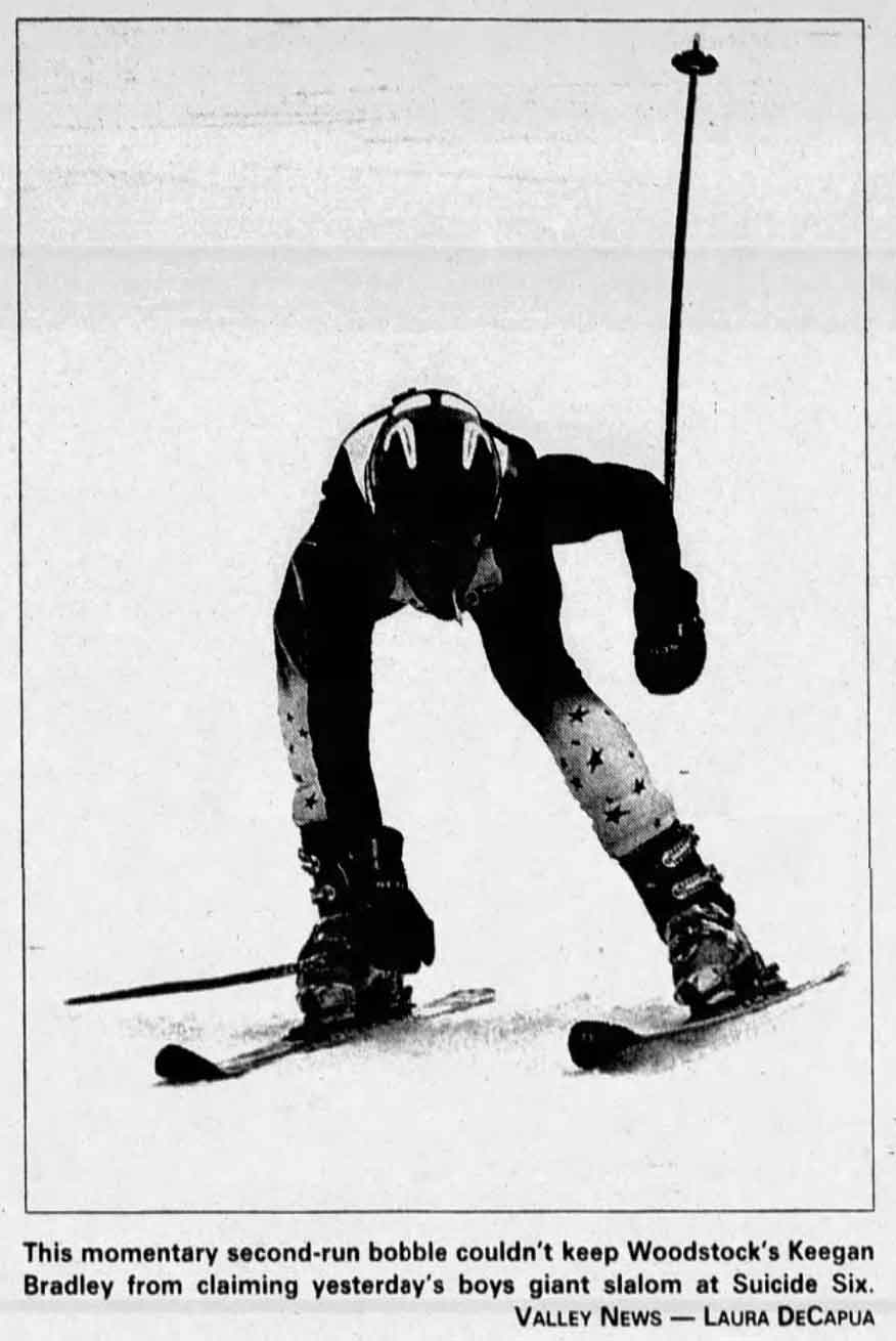 Keegan Bradley was a standout high-school ski racer.