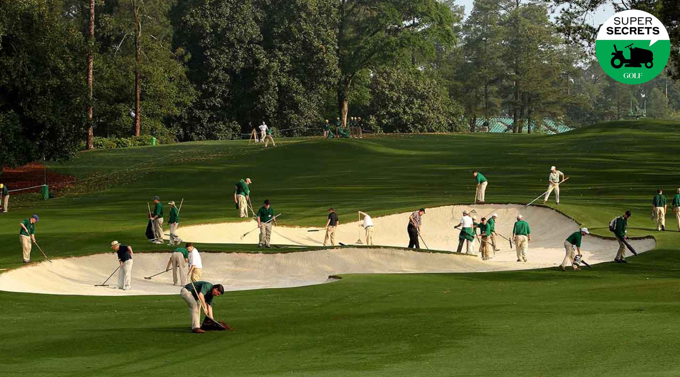 course maintenance workers in bunker