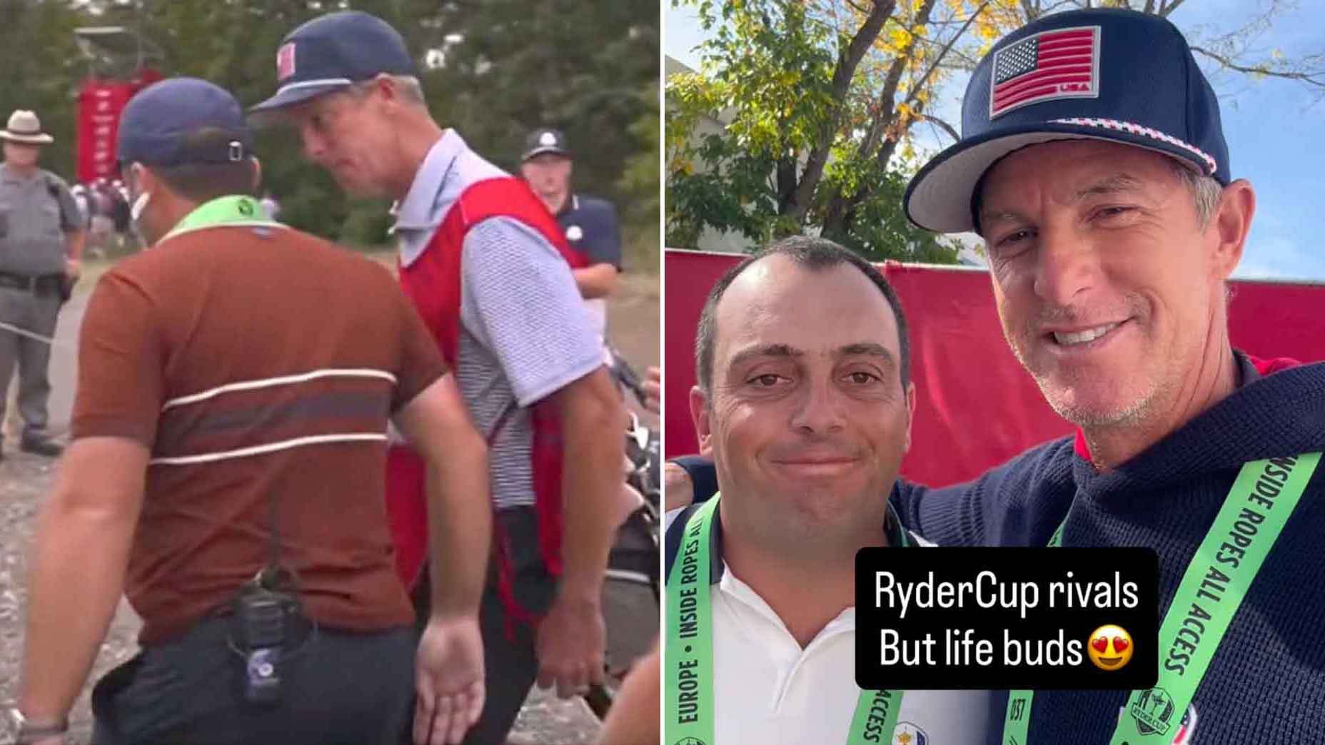 Ted Scott and francesco Molinari at the 2025 Ryder Cup