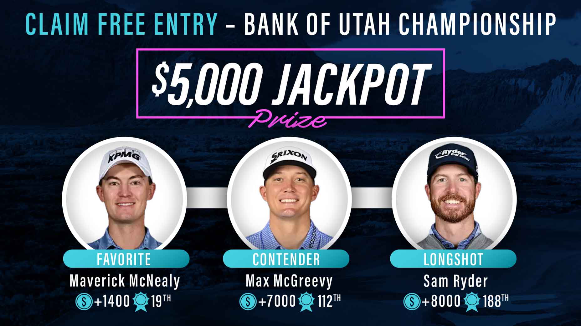 Top 3 Chirp Golf player picks for the 2025 Bank of Utah Championship.