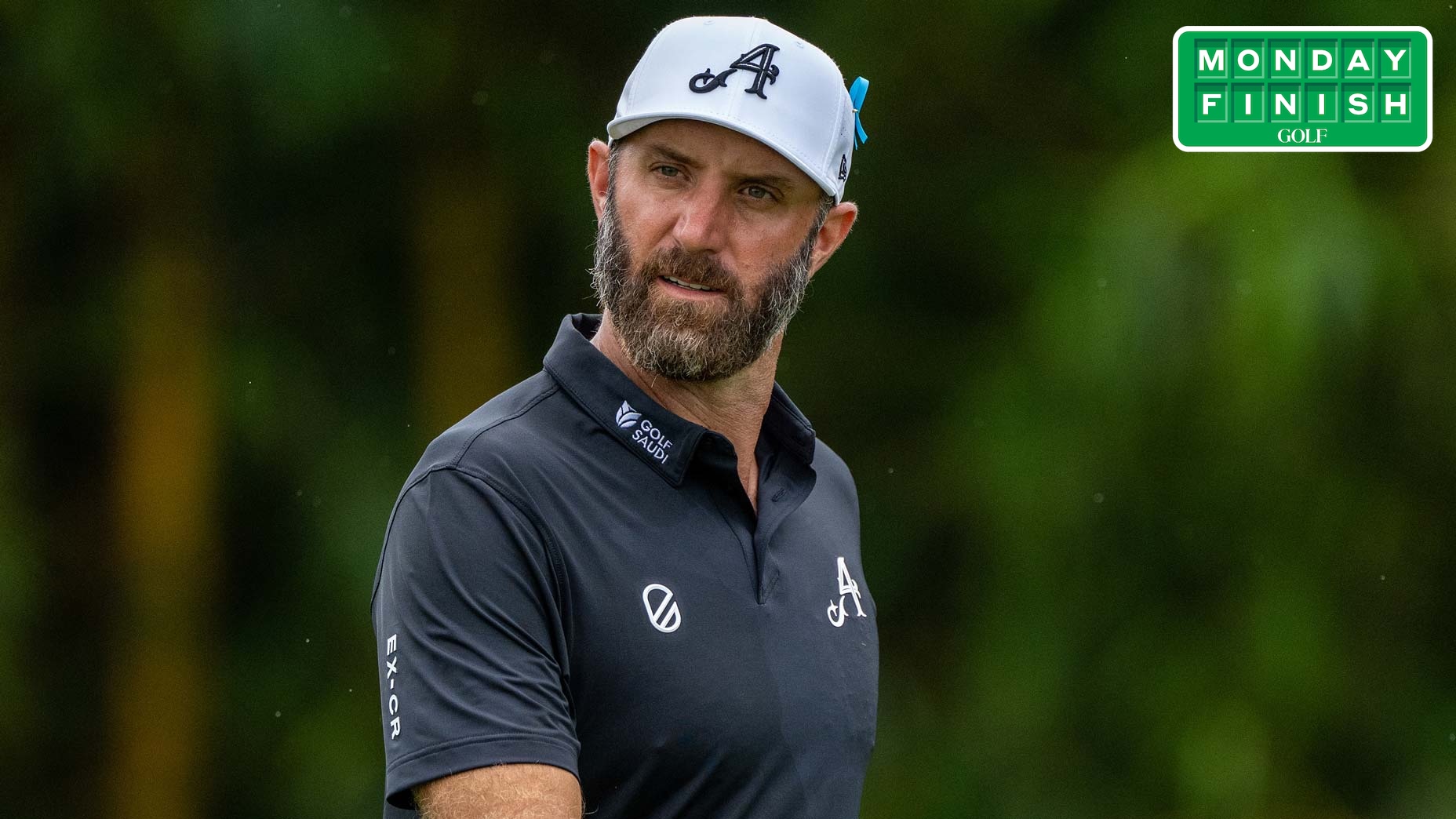 Dustin Johnson played in this week's International Series event; he's expected back on LIV in the coming years.