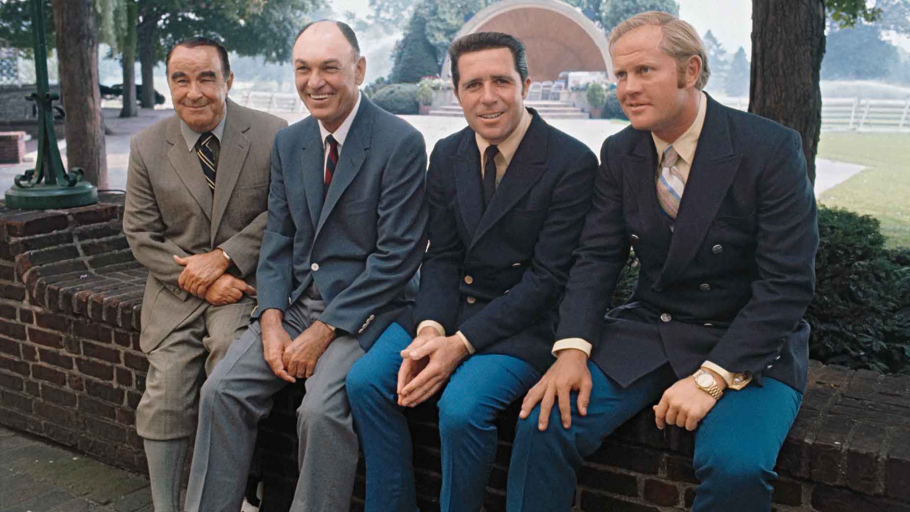 . Suited up in 1970 with Gene Sarazen, Ben Hogan and Jack Nicklaus.
