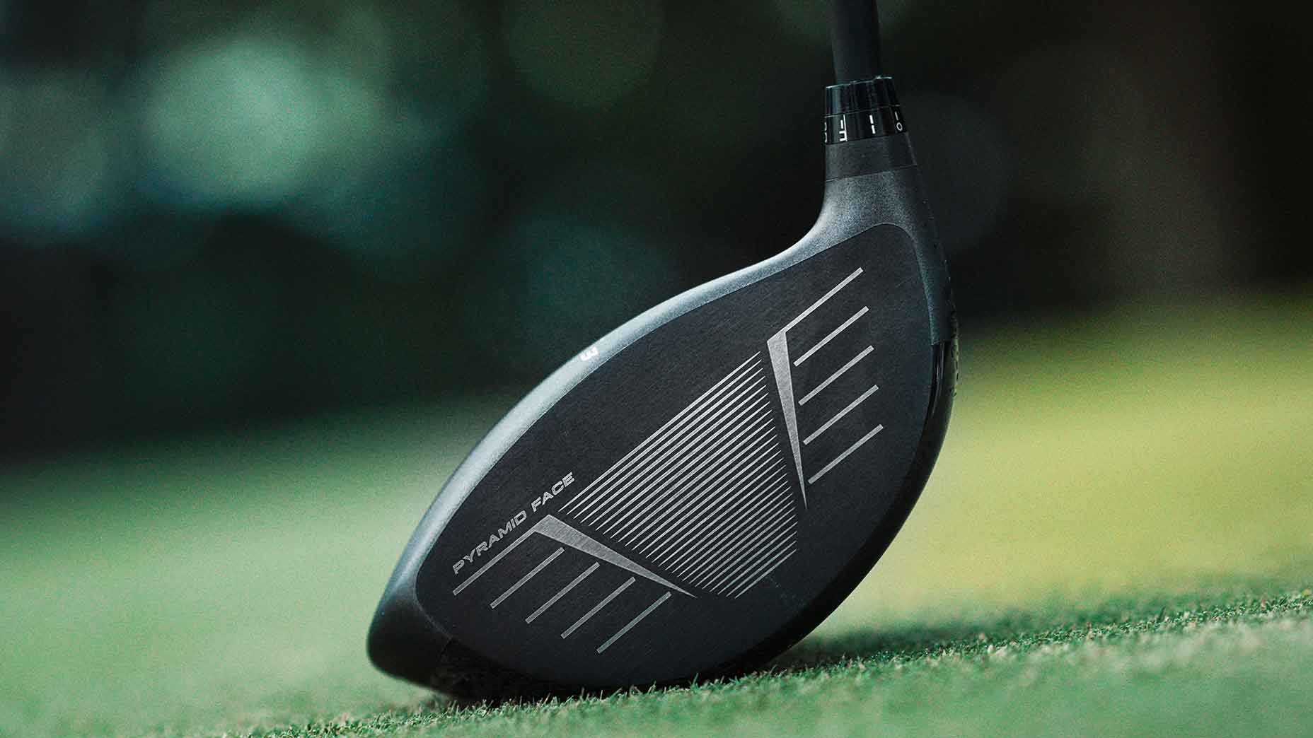 Tour Edge Exotics driver pyramid face.