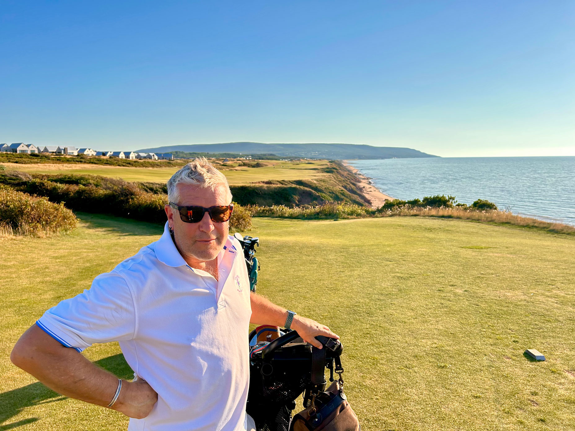The 18th hole at Cabot Cliffs in Nova Scotia