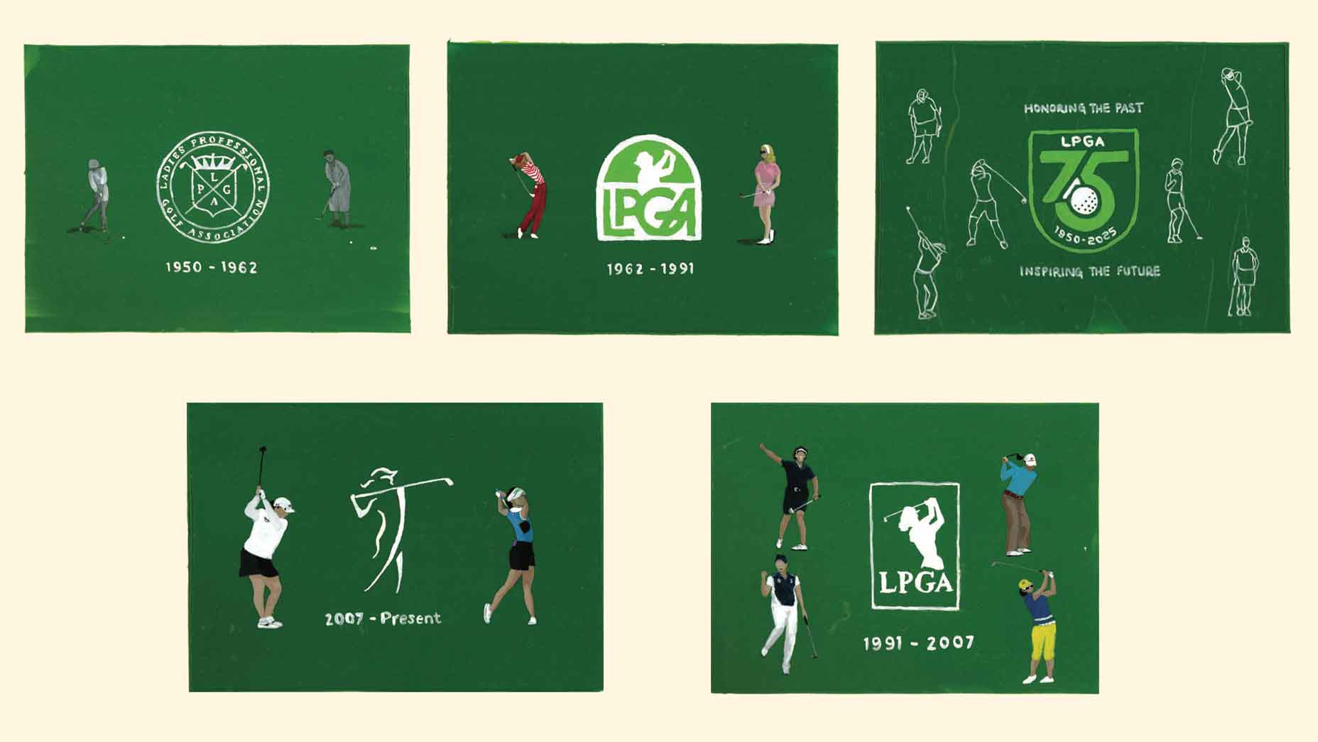Jane Park's artwork for LPGA