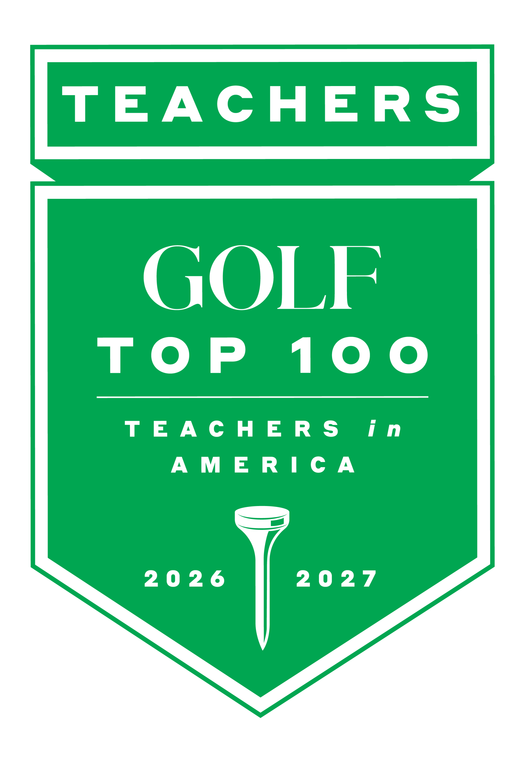 GOLF Top 100 Teacher crest