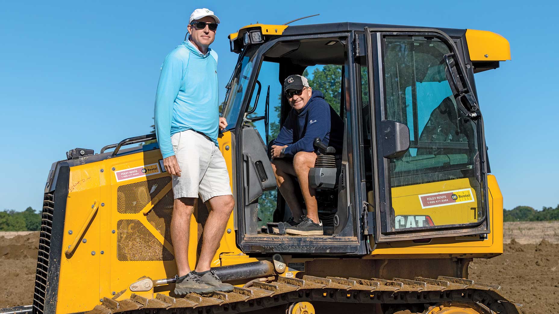Jim Wagner and Gil Hanse photographed at Cobbs Creek Golf Club in Philadelphia on Aug. 27, 2025.