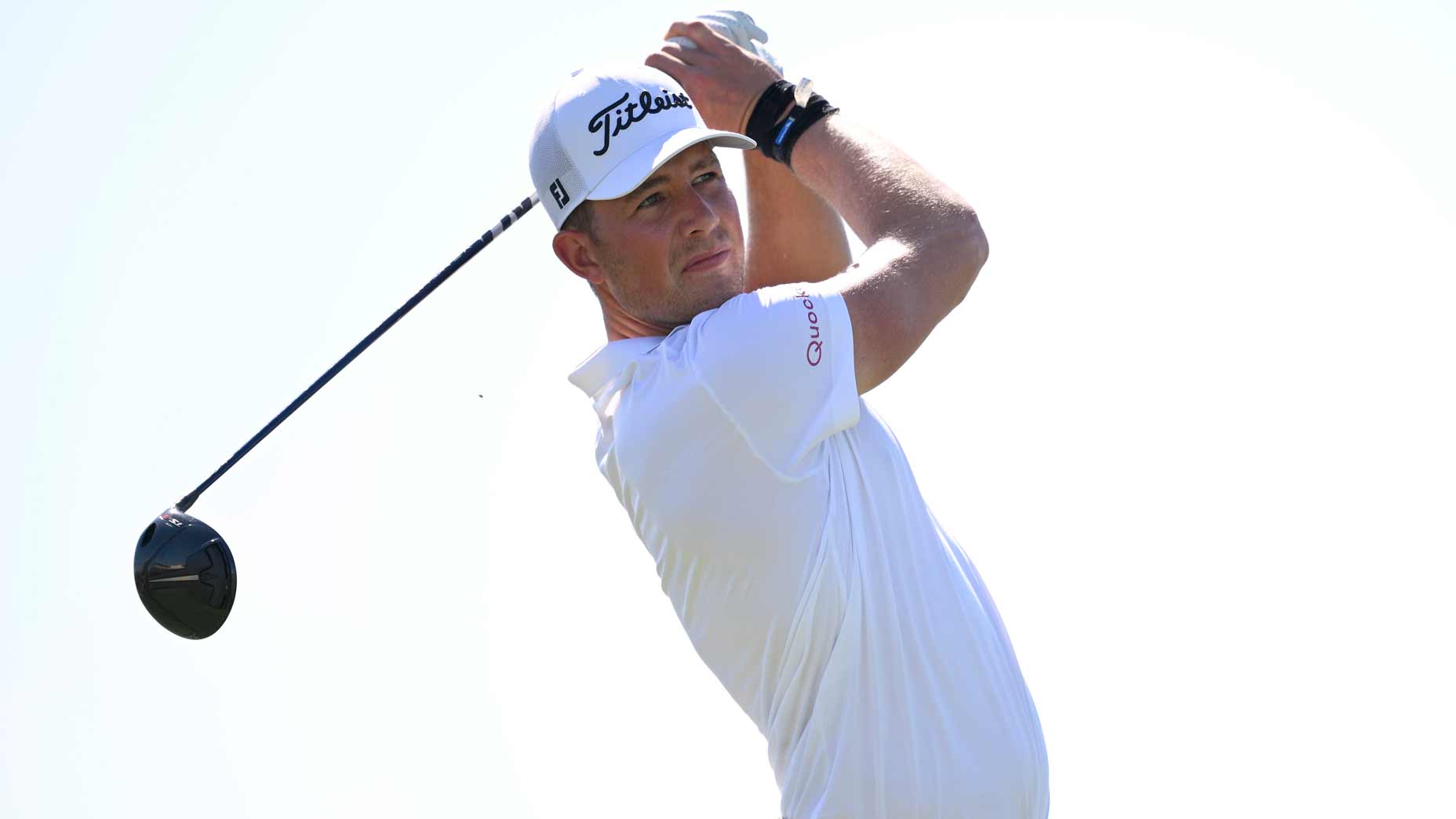 Niklas Norgaard of Denmark plays his shot from the 14th tee during the first round of the World Wide Technology Championship 2025 at El Cardonal at Diamante on November 06, 2025 in Cabo San Lucas, Mexico.