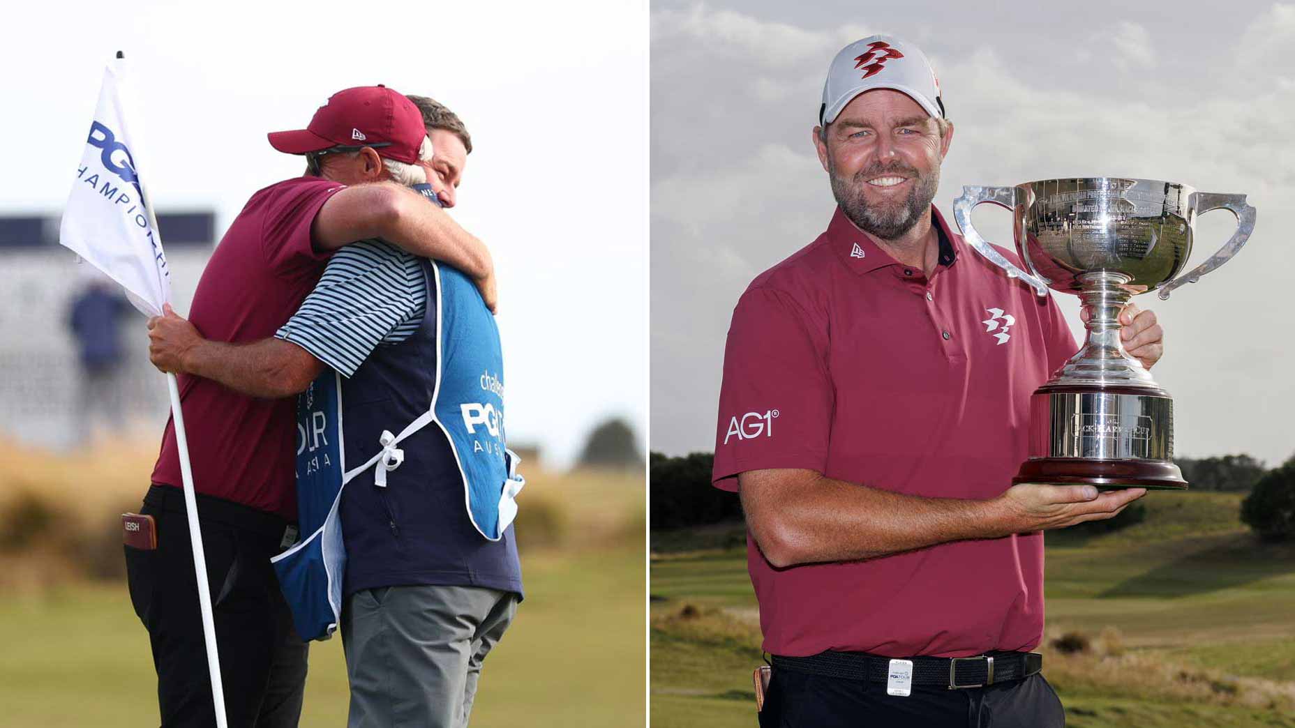 LIV pro Marc Leishman after winning the 2025 Victorian PGA Championship.