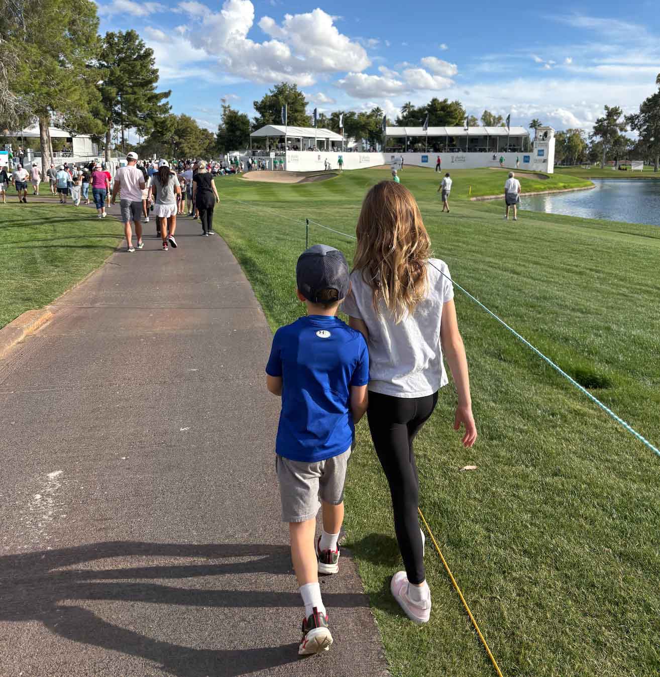 marksbury kids at champions tour event in phoenix