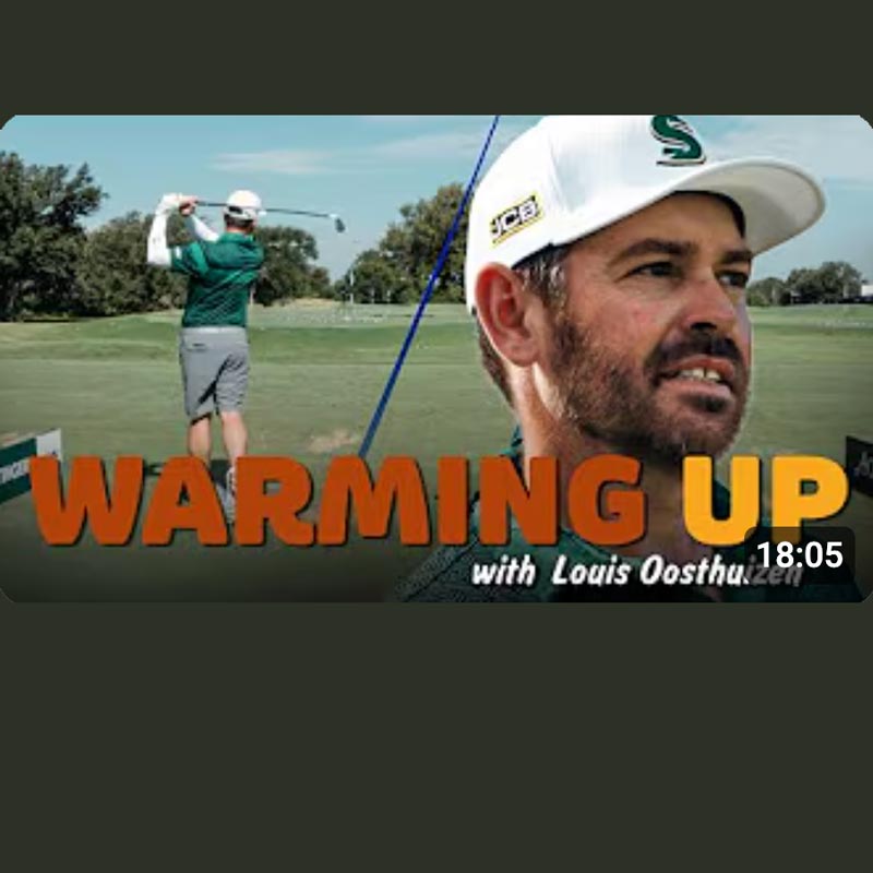 Warming Up with Louis Oosthuizen