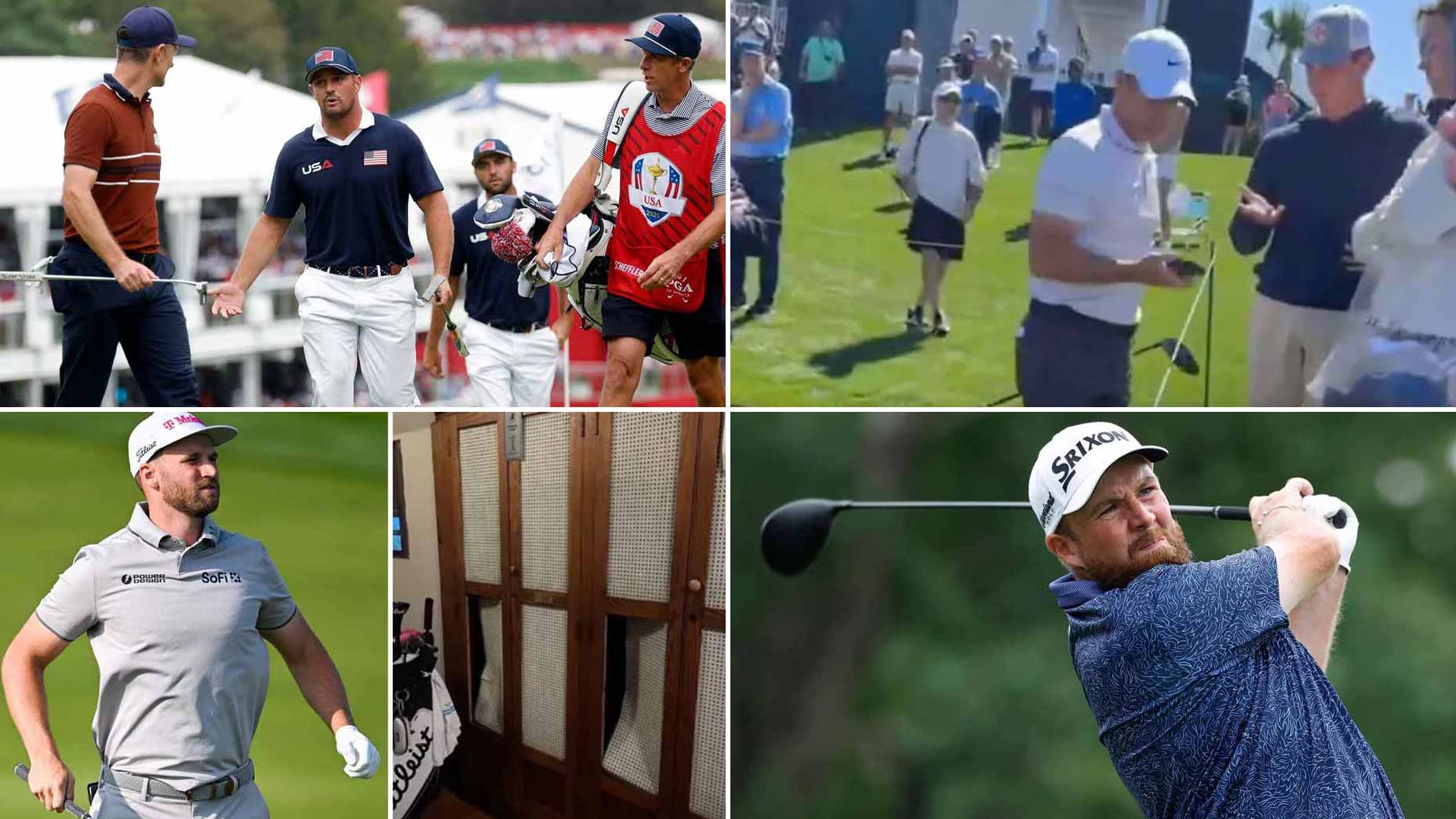 Rory McIlroy, Bryson DeChambeau, Wyndham Clark and Shane Lowry featured in golf's most heated moments of 2025.