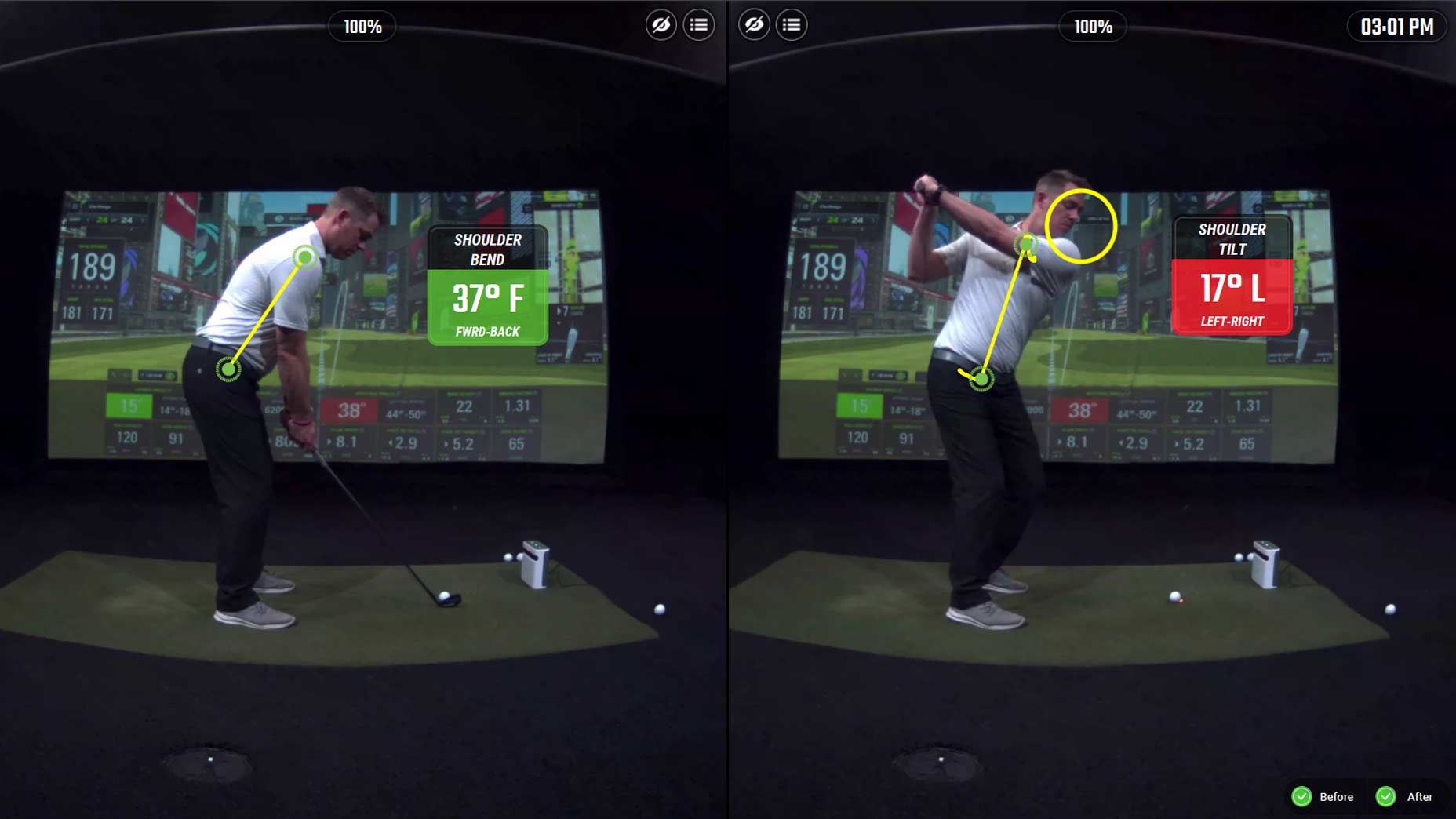 josh troyer shows the right and wrong way to maintain posture in the swing