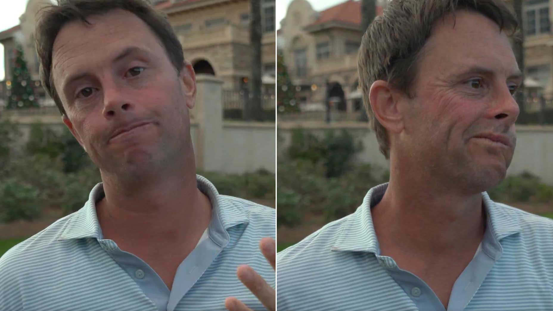Pro golfer Spencer Levin interviewed after missing PGA Tour card at 2025 Final Stage of Q-School.